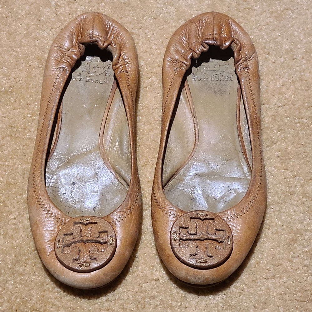 Brown Tory Burch Flats